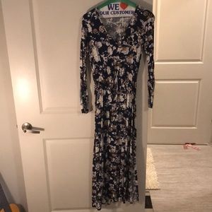 Open Shoulder Long Sleeve Dress XS